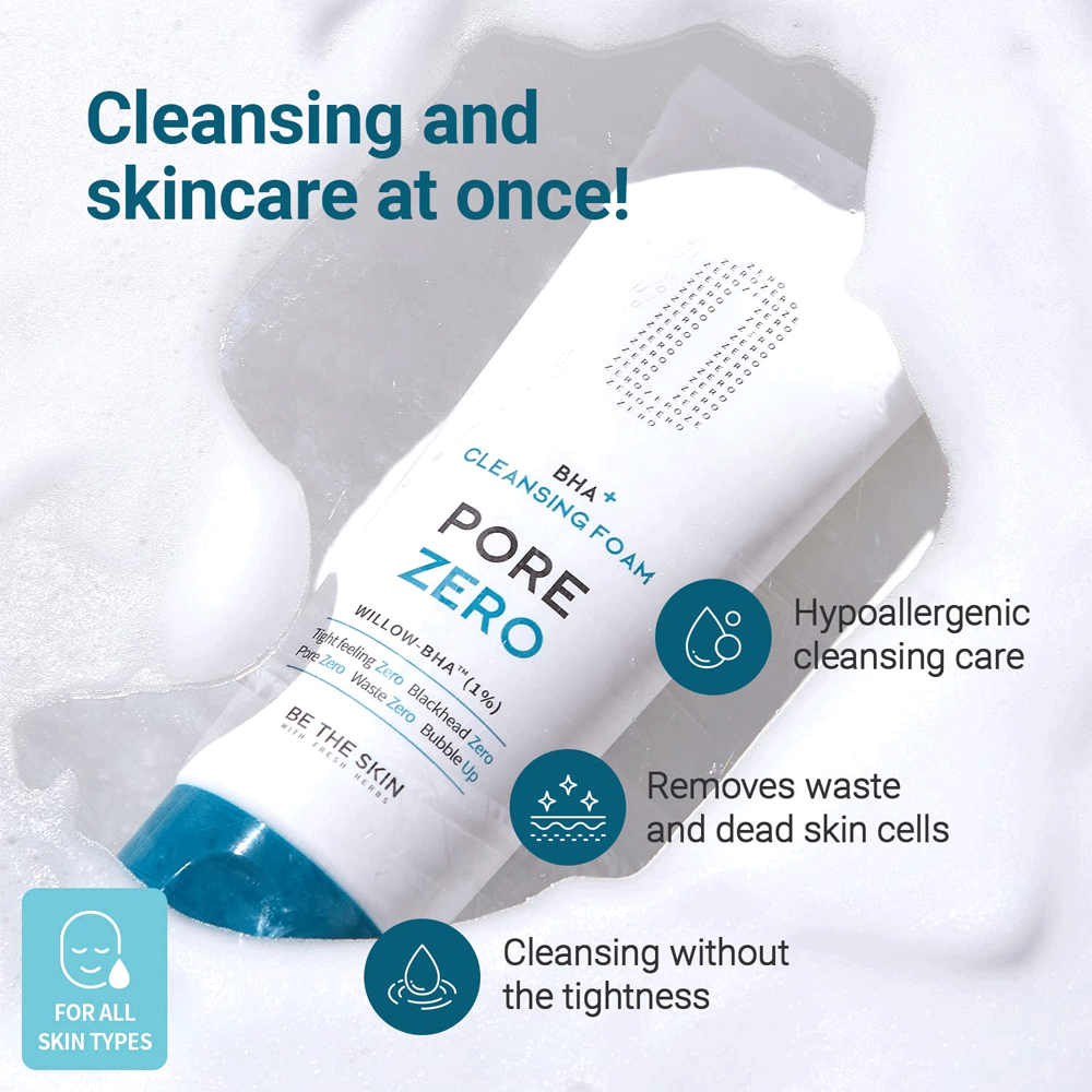be the skin BHA+ Pore Zero Cleansing Foam 150g - DODOSKIN