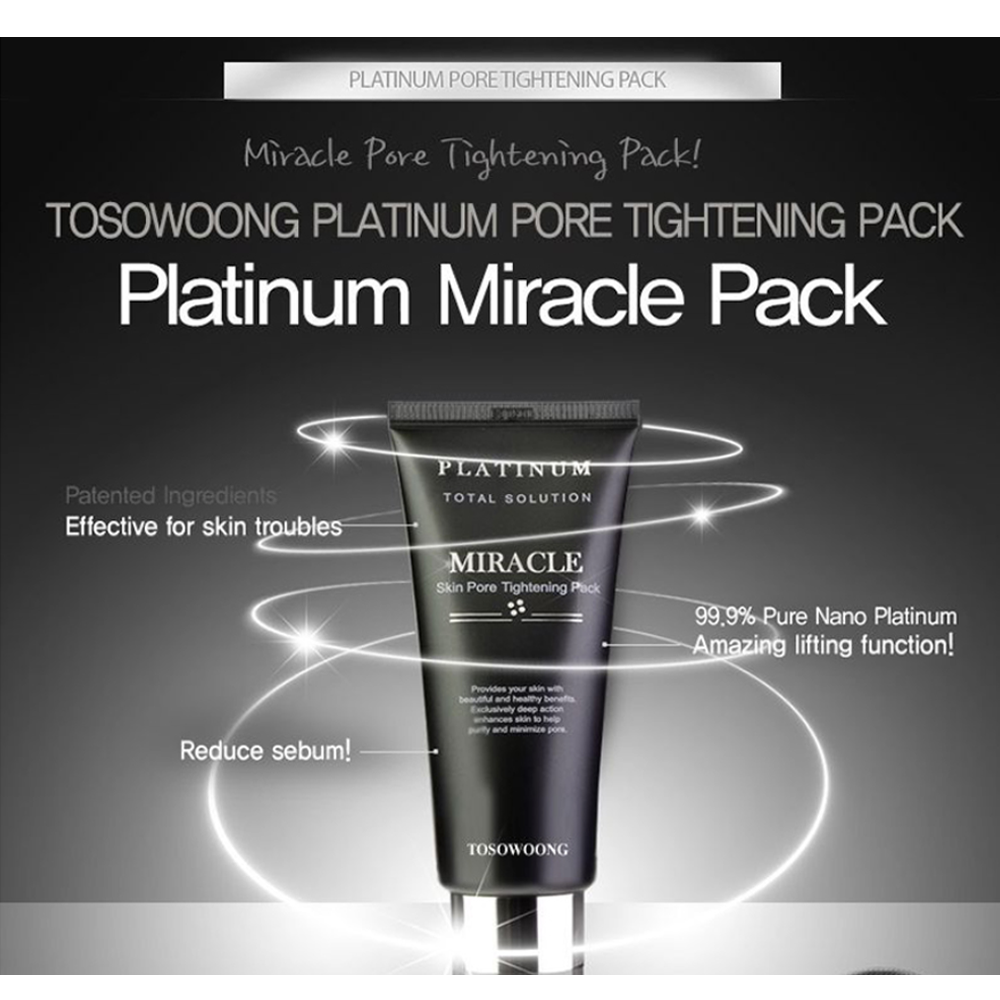 TOSOWOONG Platinum Miracle Pore Tightening Pack 150ml - DODOSKIN