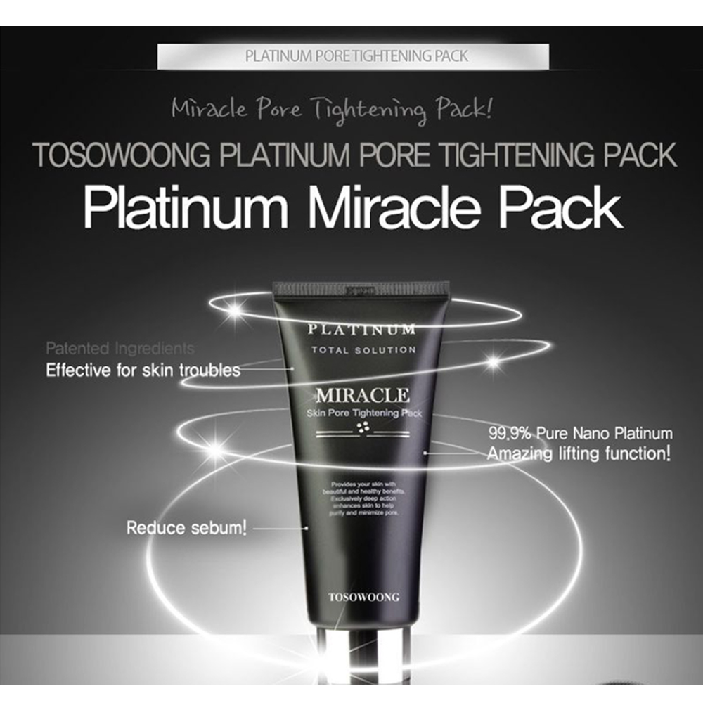 Buy Korean TOSOWOONG Platinum Miracle Pore Tightening Pack 150ml Online  DODOSKIN