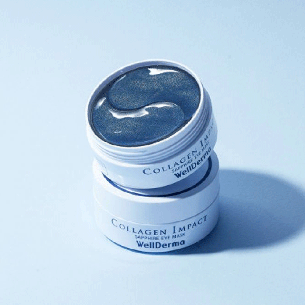 (NEWA) WellDerma Collagen Impact Sapphire Eye Mask 60ea - DODOSKIN