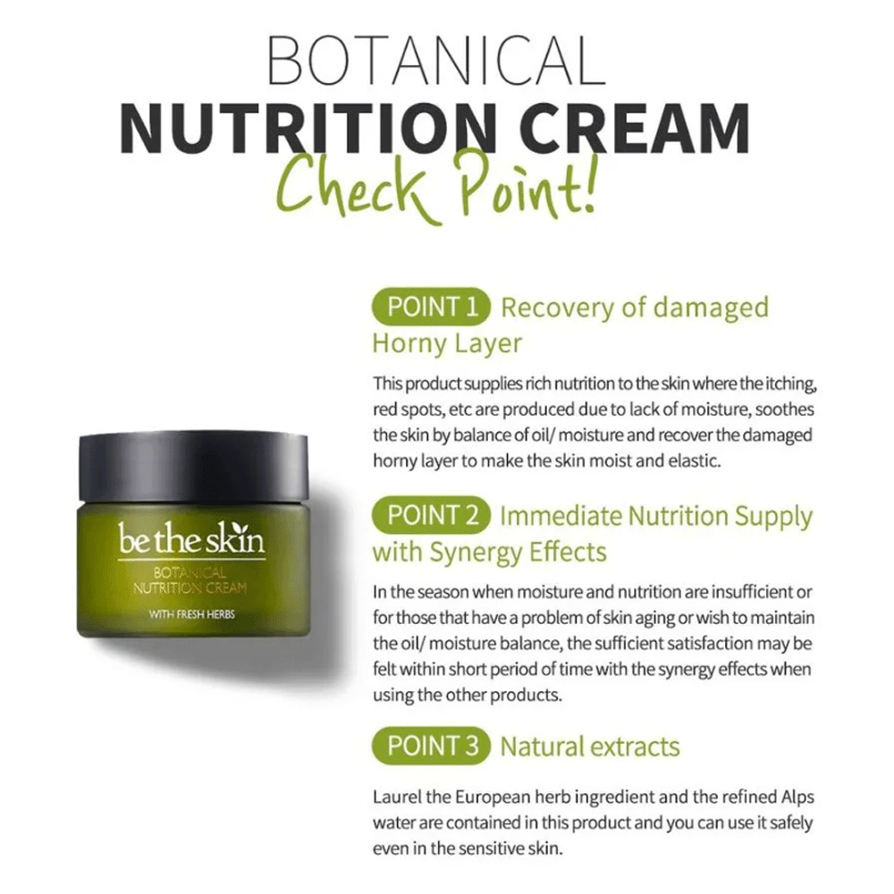 be the skin Botanical Nutrition Cream 50ml - DODOSKIN