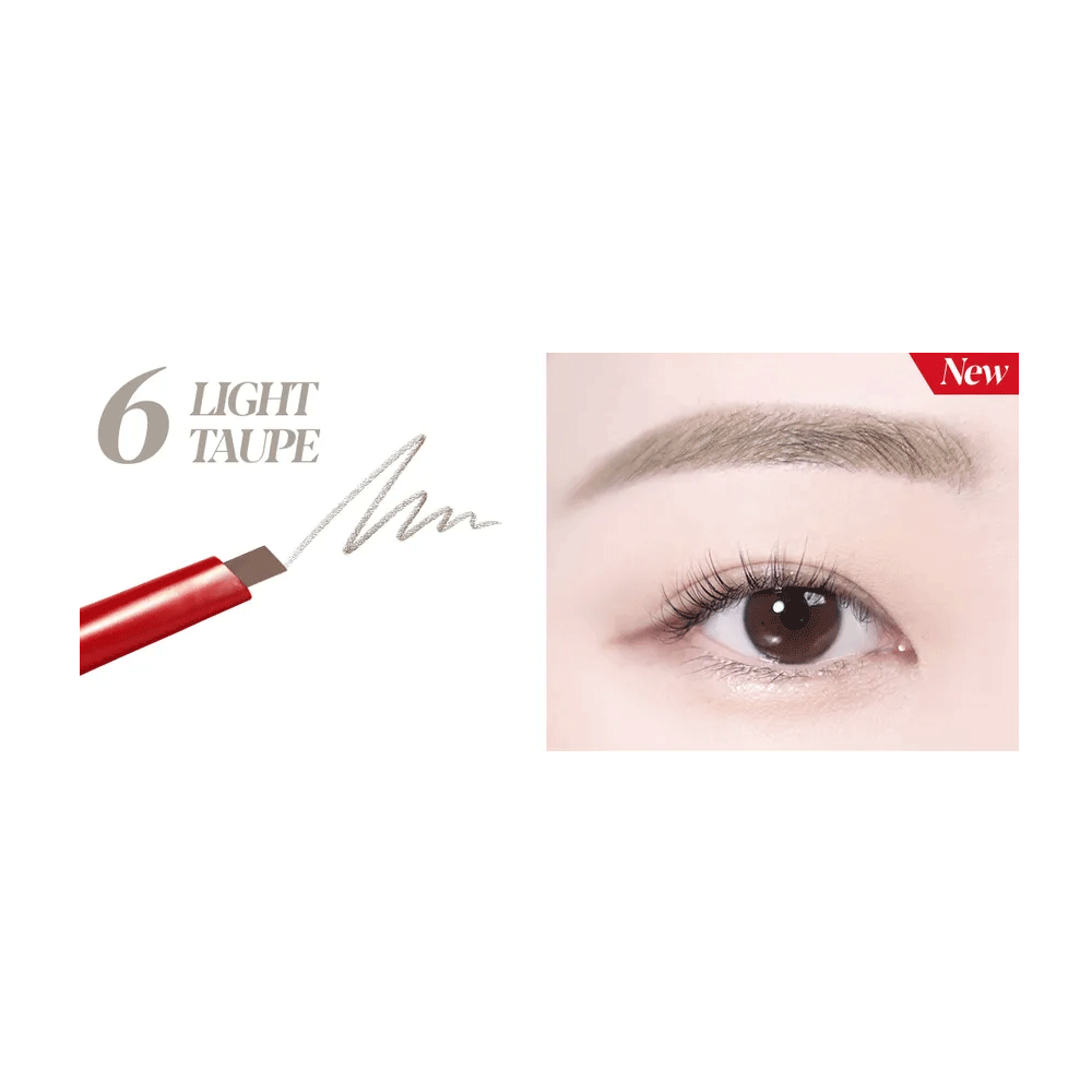 Espoir The Brow Balance Pencil 0.1g  LIGHT TAUPE A rich, light brown shade ideal for those with light brown to black hair.