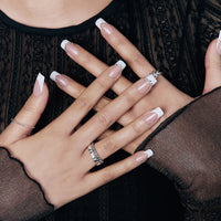 MUZMAK Nail Tips 36pcs #Tiara(Square)