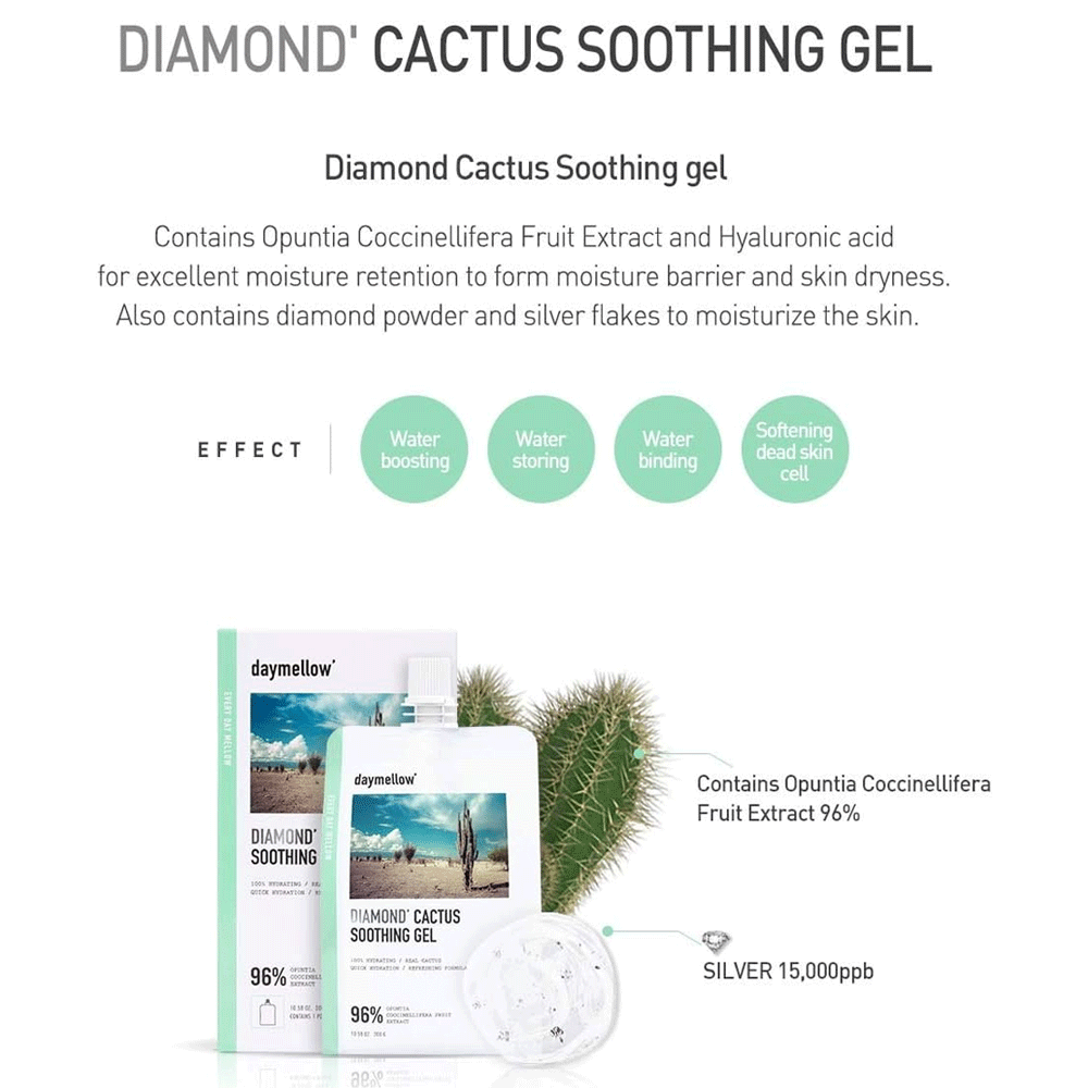 Daymellow Diamond Cactus Soothing Gel 300g - DODOSKIN