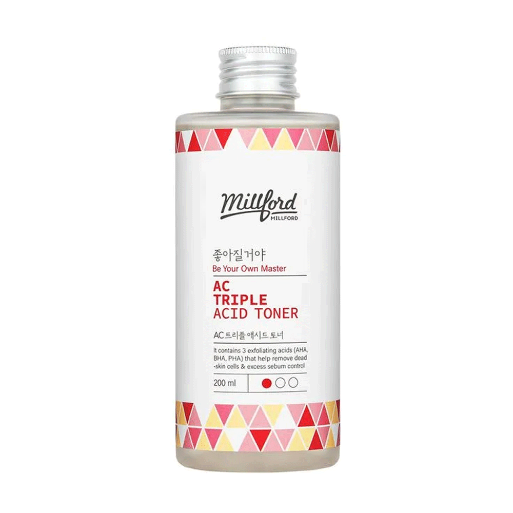 Millford AC Triple Acid Toner 200ml - DODOSKIN