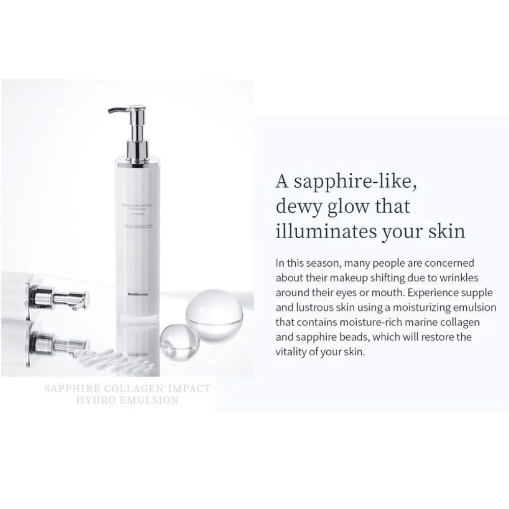 (NEWA) WellDerma Sapphire Collagen Impact Hydro Emulsion 100ml - DODOSKIN