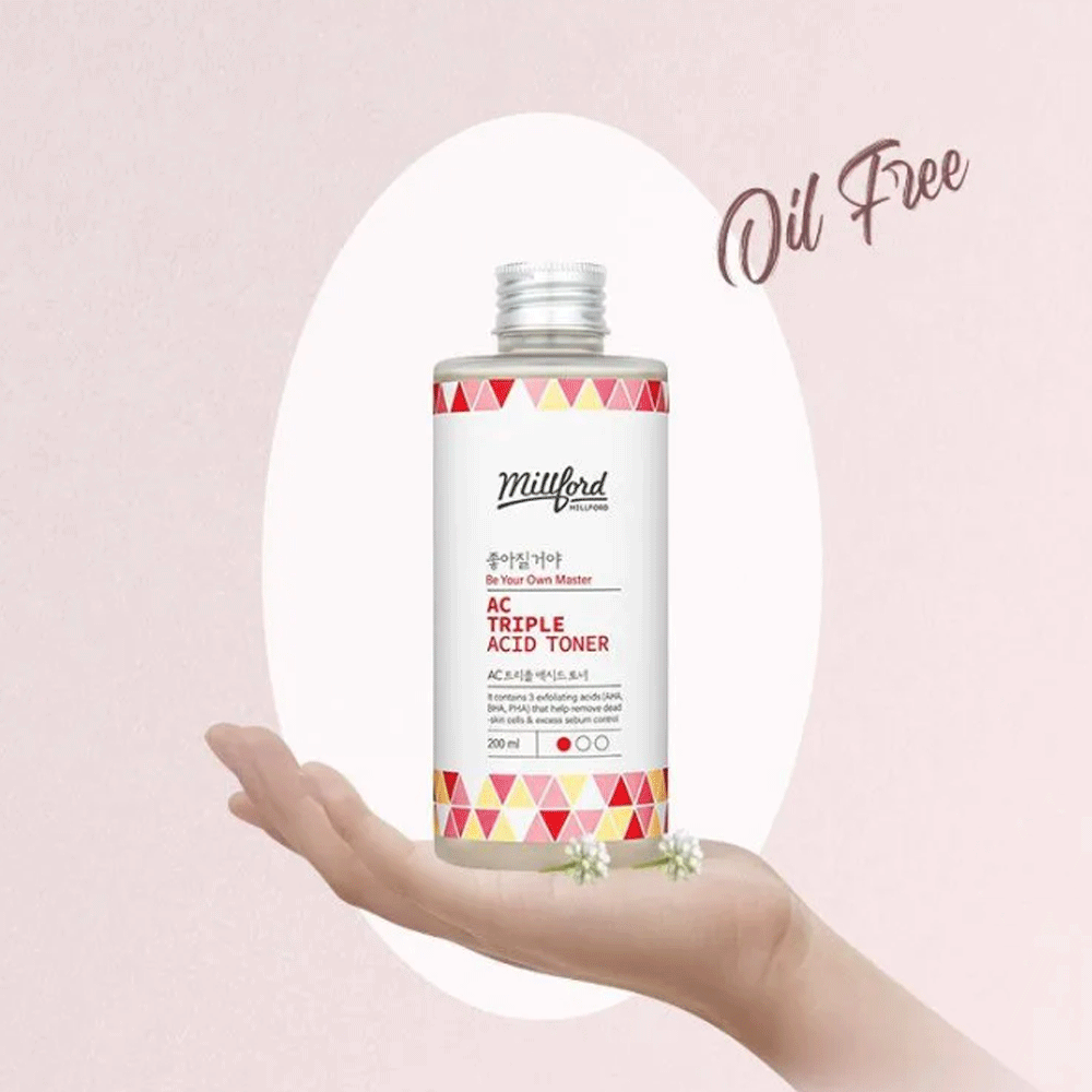 Millford AC Triple Acid Toner 200ml - DODOSKIN