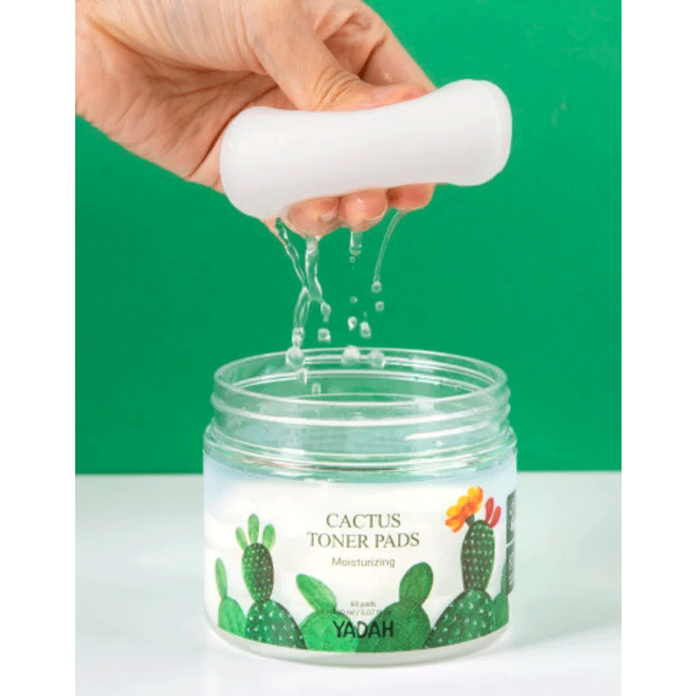 (NEWA) YADAH Cactus Toner Pads 60 pads - DODOSKIN