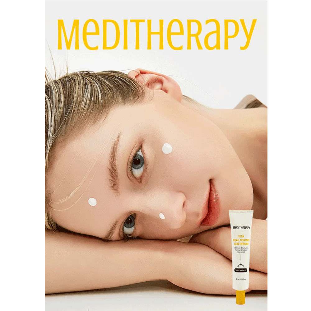 (NEWA) Meditherapy Vita Real Toning Sun Serum SPF 50+ PA++++ 40ml - DODOSKIN