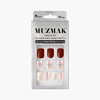 MUZMAK Nail Tips 36pcs #Cherry on top(Regular)