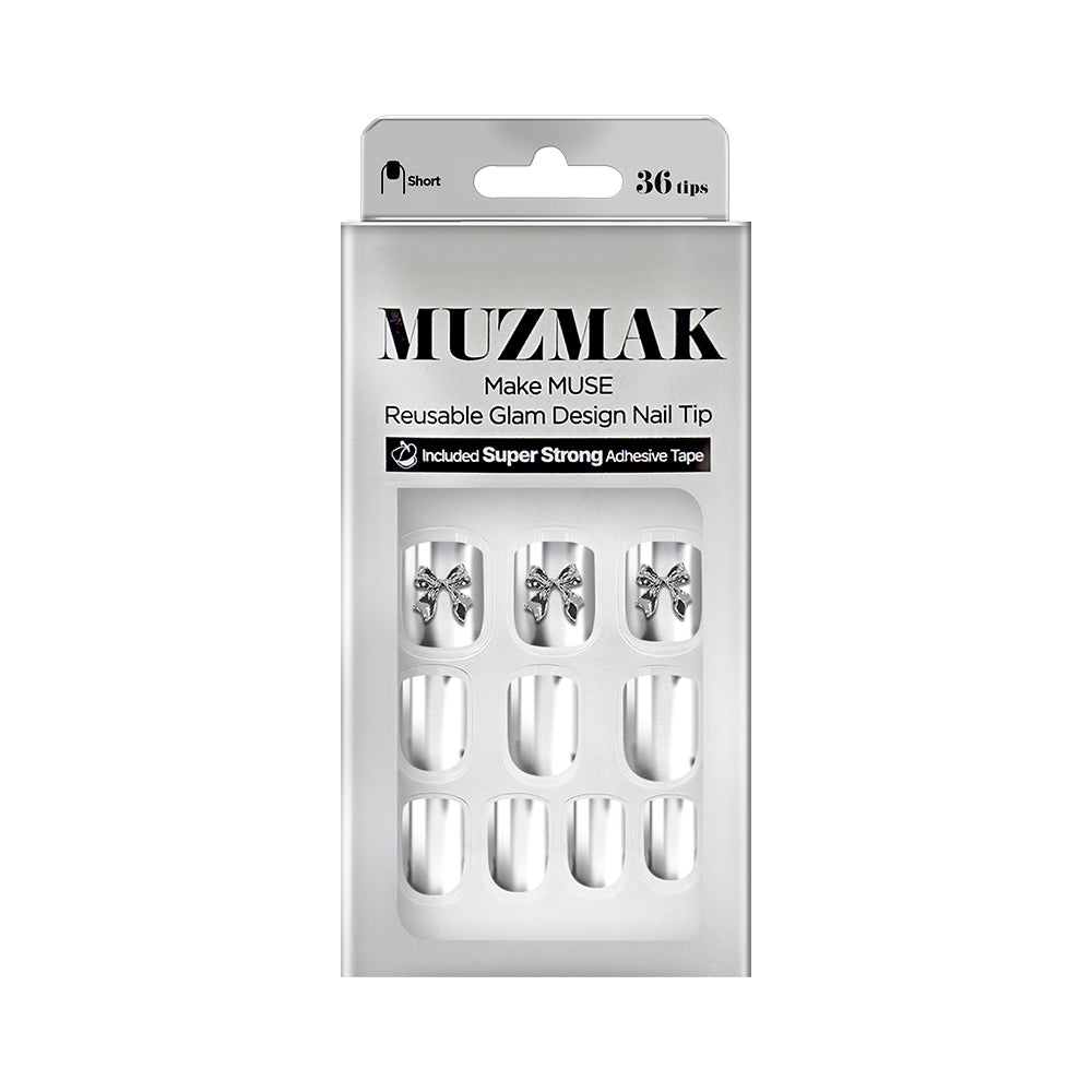 MUZMAK Nail Tips 36pcs #Risky(Short)