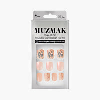 MUZMAK Nail Tips 36pcs #Gem(Short)