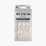 MUZMAK Nail Tips 36pcs #Cinnamon Dust(Square)