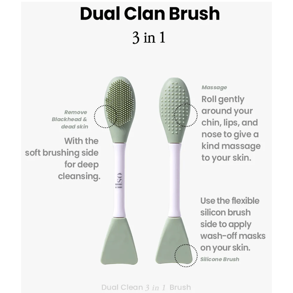 ilso Dual Clean Brush 1 pc - DODOSKIN