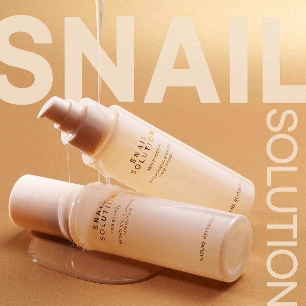NATURE REPUBLIC Snail Solution Skin Care Set - Toner & Emulsion - DODOSKIN