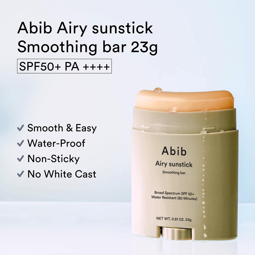 Abib Airy Sunstick Smoothing Bar SPF 50+ 23g - DODOSKIN