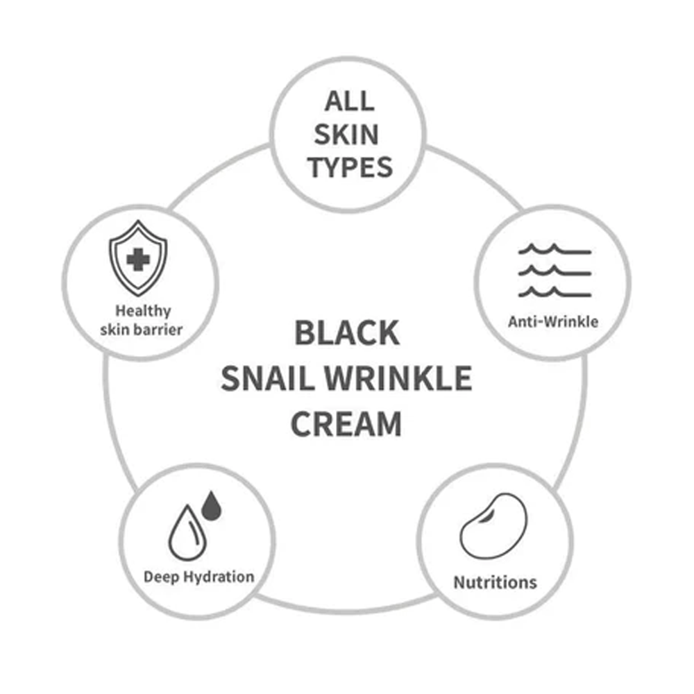 the SKIN HOUSE Black Snail Wrinkle Cream 50ml - DODOSKIN