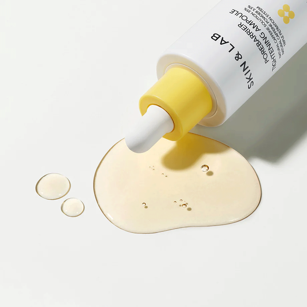 "SKIN&LAB Porebarrier Tightening Ampoule 50ml: Refines pores and tightens skin for a smoother appearance."