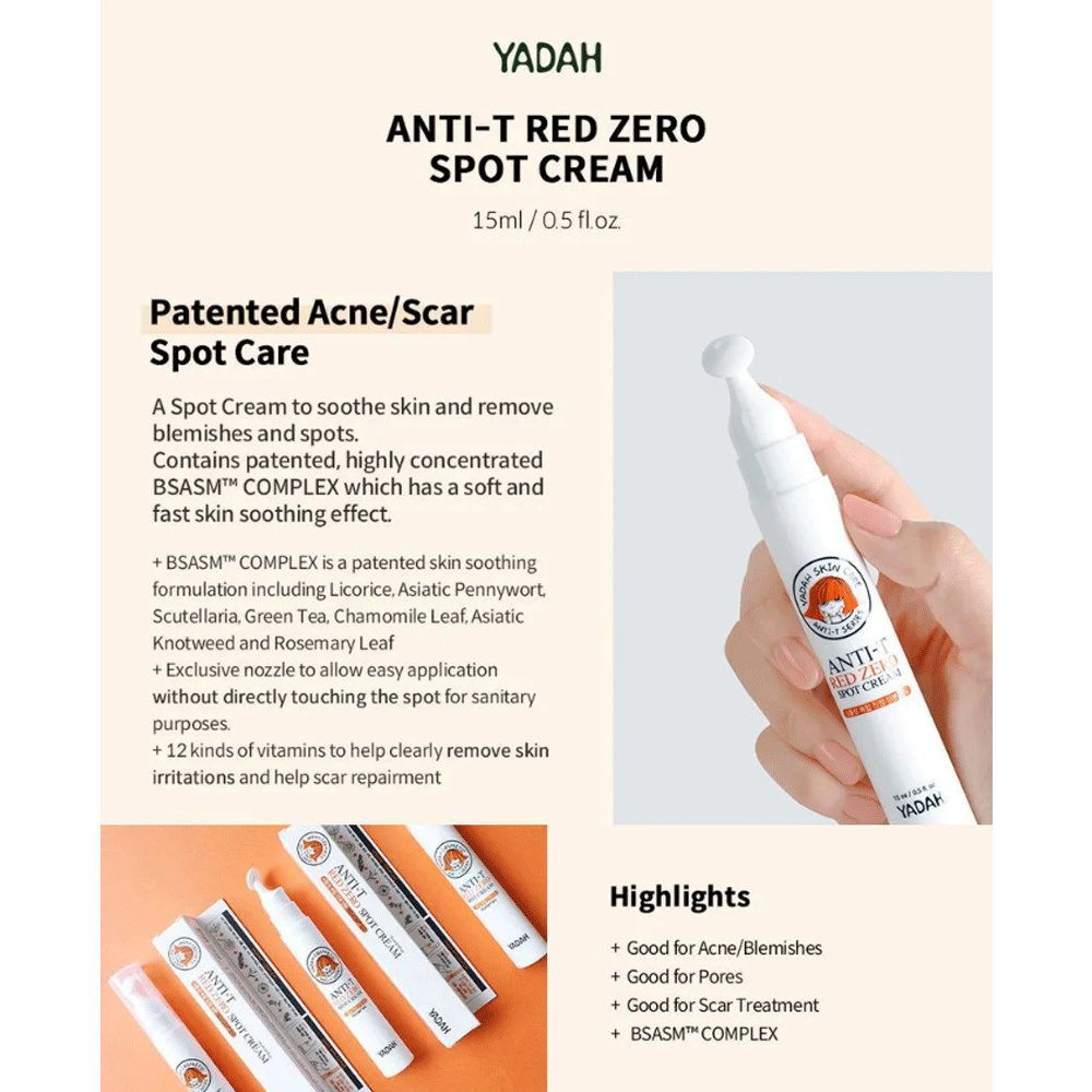 [Expiration imminen] YADAH Anti-T Red Zero Spot Cream 15ml