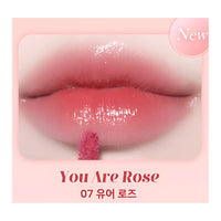 BLESSED MOON Fluffy Lip Tint 2.8g in 07 You Are Rose Shade.