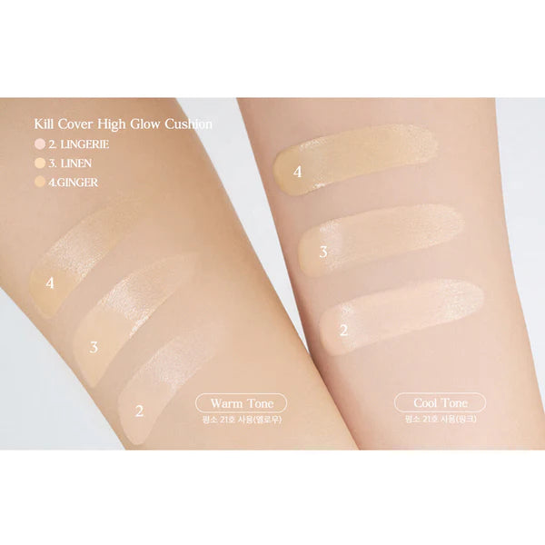 CLIO Kill Cover High Glow Cushion Original 14g + Refill + 14g - Dodoskin