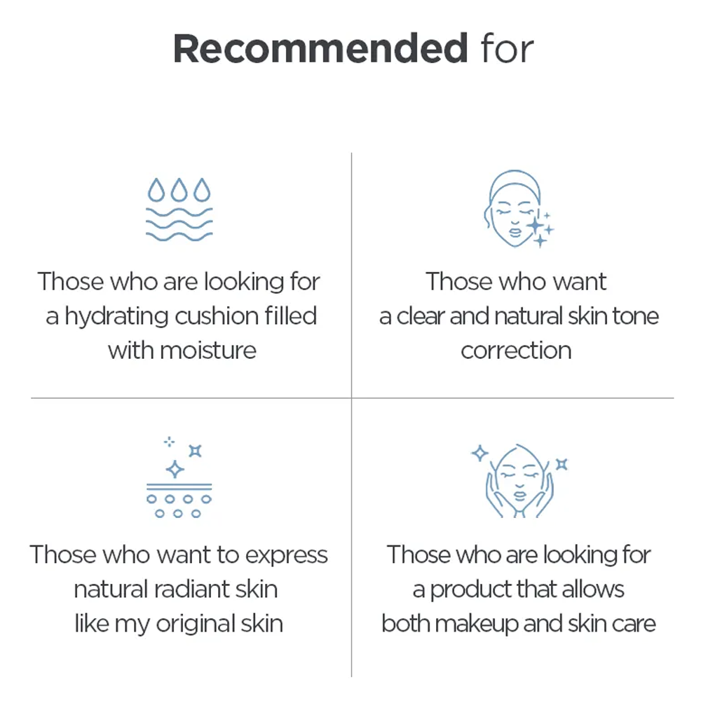 KLAVUU Blue Pearlsation High Coverage Marine Collagen Aqua Cushion SPF50+ PA+++ 12g - DODOSKIN