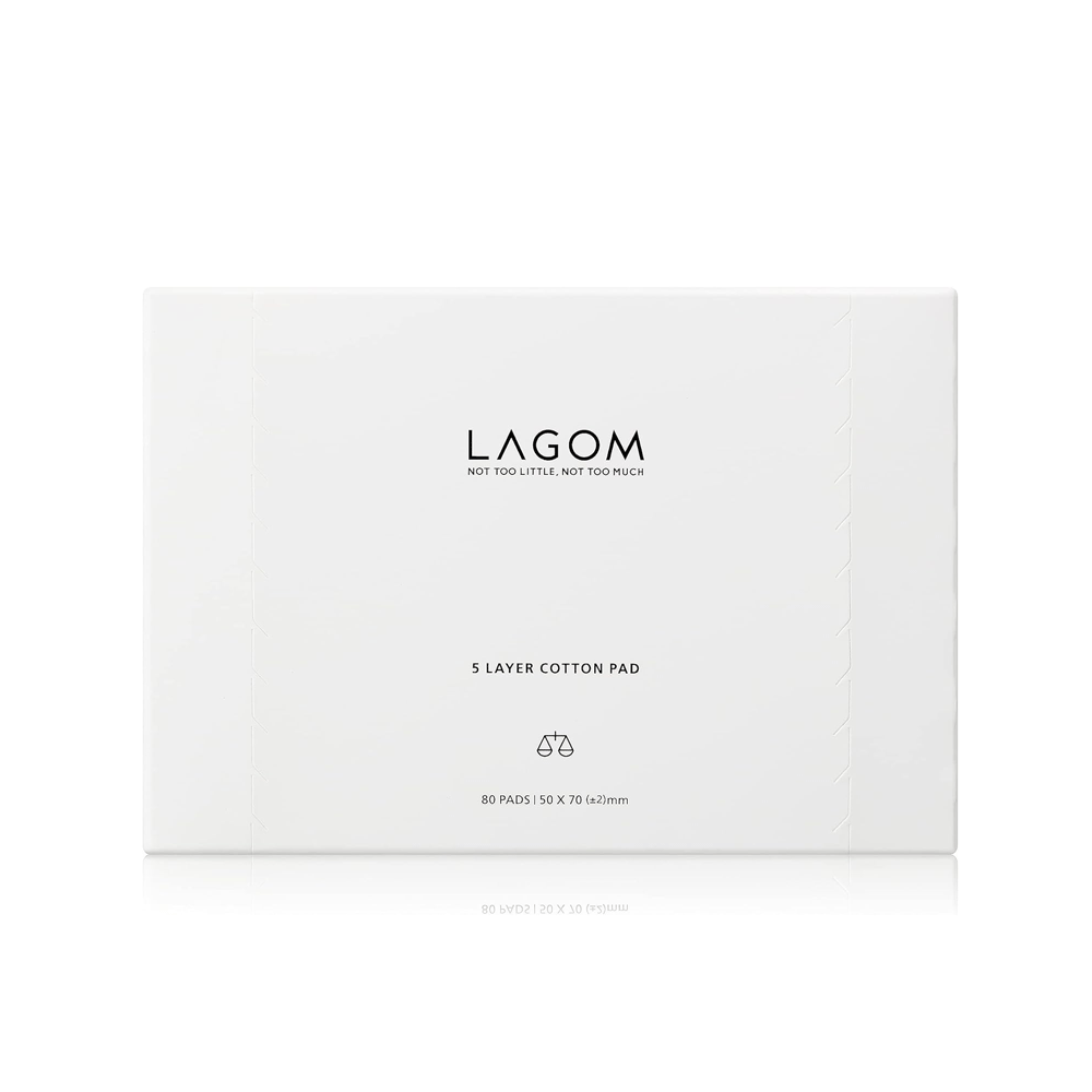 LAGOM 5 Layer Cotton Pad 80 pads - DODOSKIN