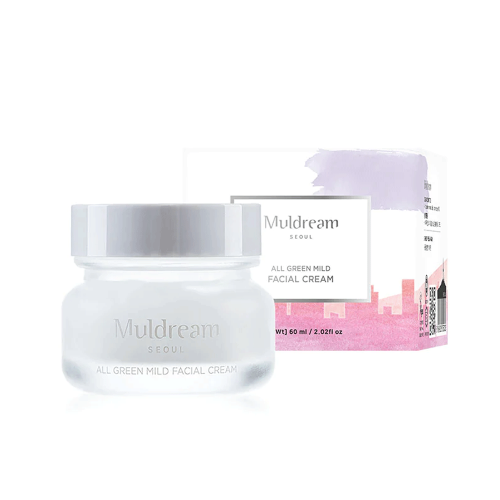 Muldream todo verde crema facial suave y suave 60g