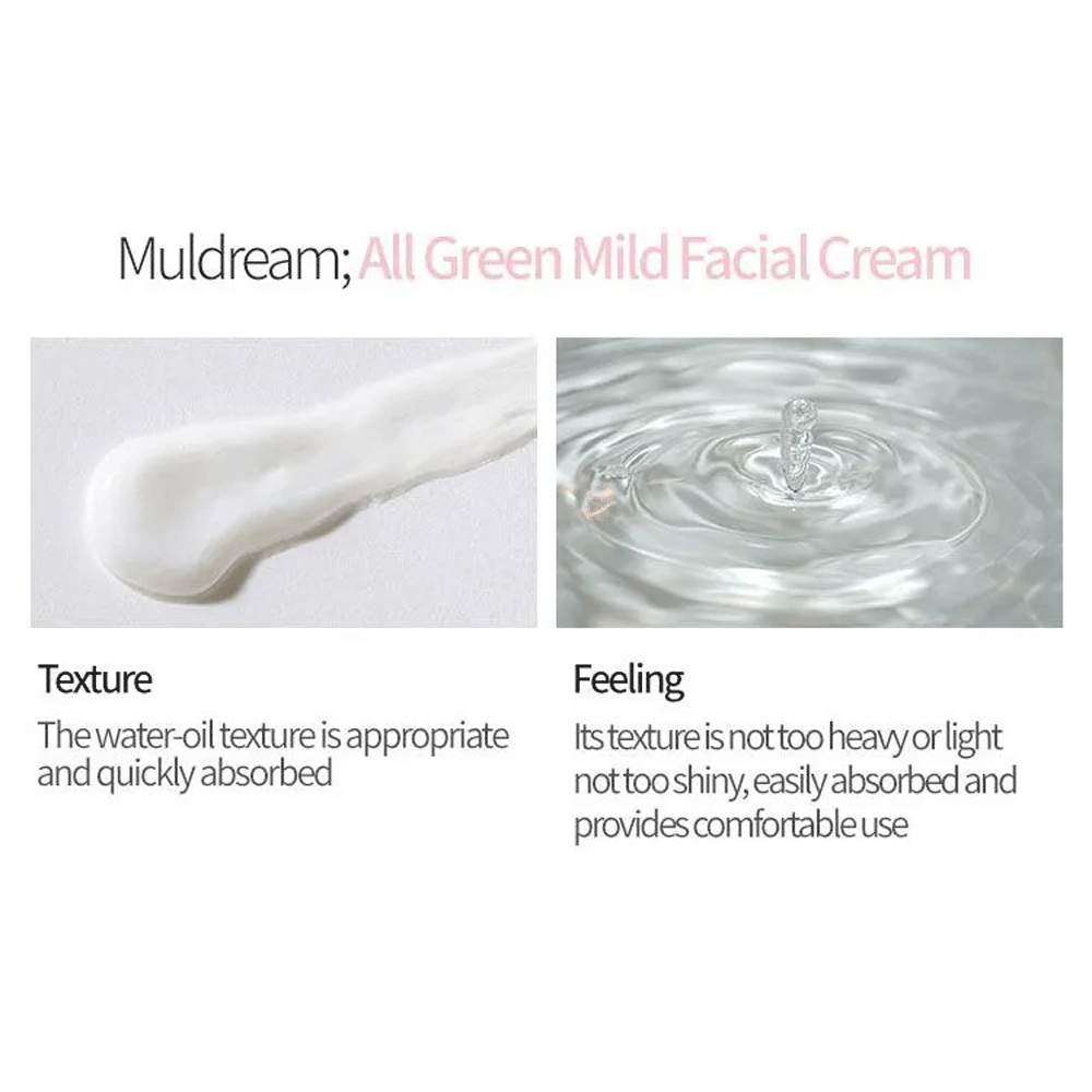 (NEWA) Muldream All Green Mild Facial Cream 60g - DODOSKIN