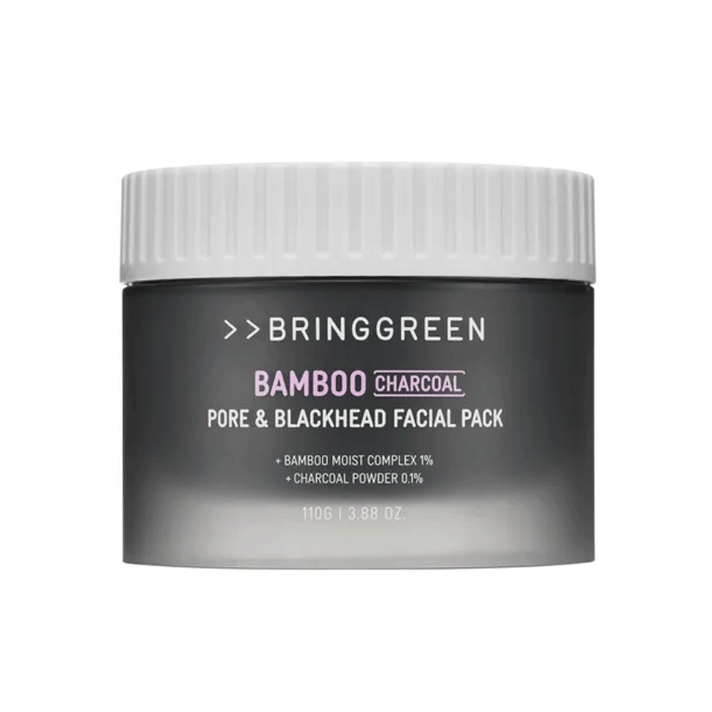 BRING GREEN Bamboo Charcoal Pore & Black Head Facial Pack 110g - DODOSKIN