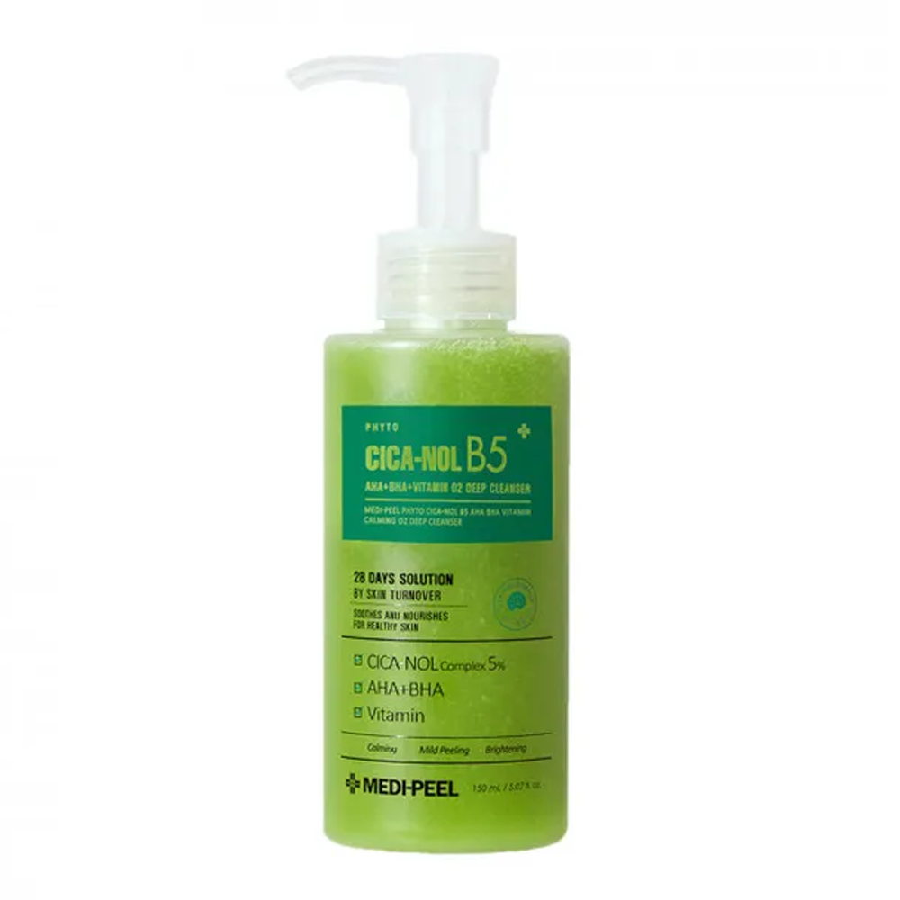 Dodo O2 MEDI-PEEL Phyto Cica-nol B5 AHA BHA Vitamin Calming O2 Deep Cleanser ...