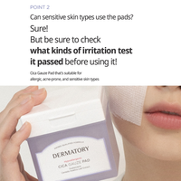 DERMATORY Hypoallergenic Cica Rescue Gauze Pad 80ea - DODOSKIN