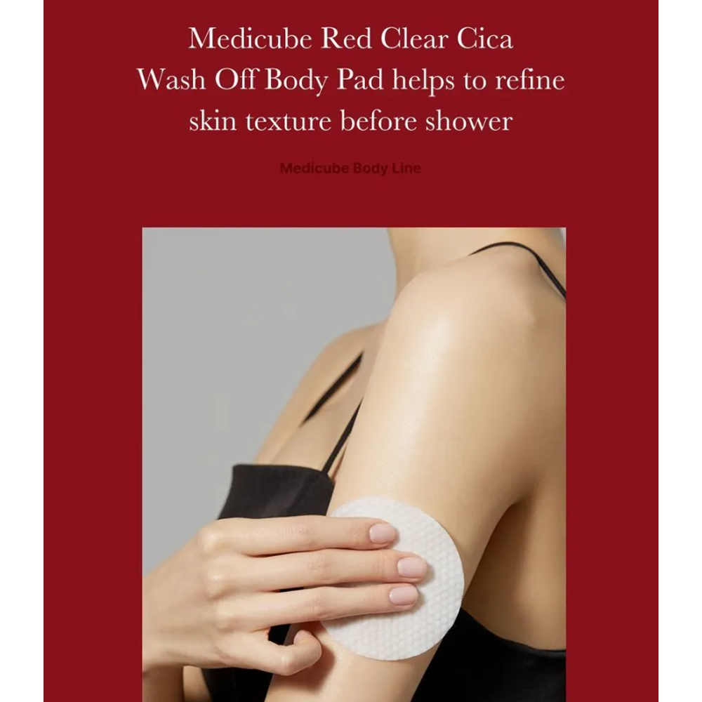 MEDICUBE Red Clear Cica Wash Off Body Pad 50 pads - DODOSKIN