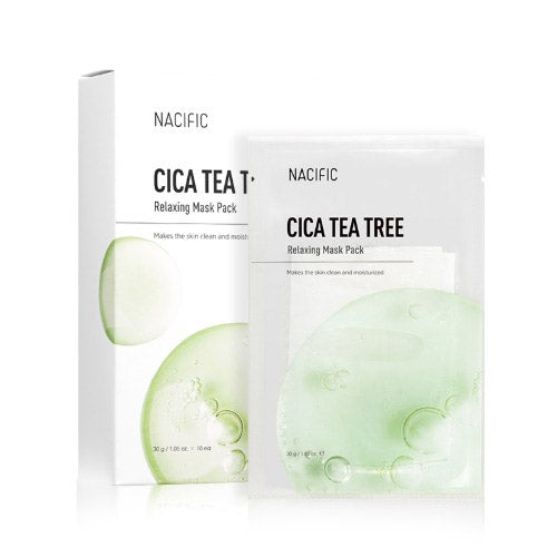 [NACIFIC] Cica Teatree Relaxing Mask Pack 10ea - Dodoskin