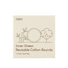 [PURITO] Inner Green Reusable Cotton Rounds 10ea - Dodoskin