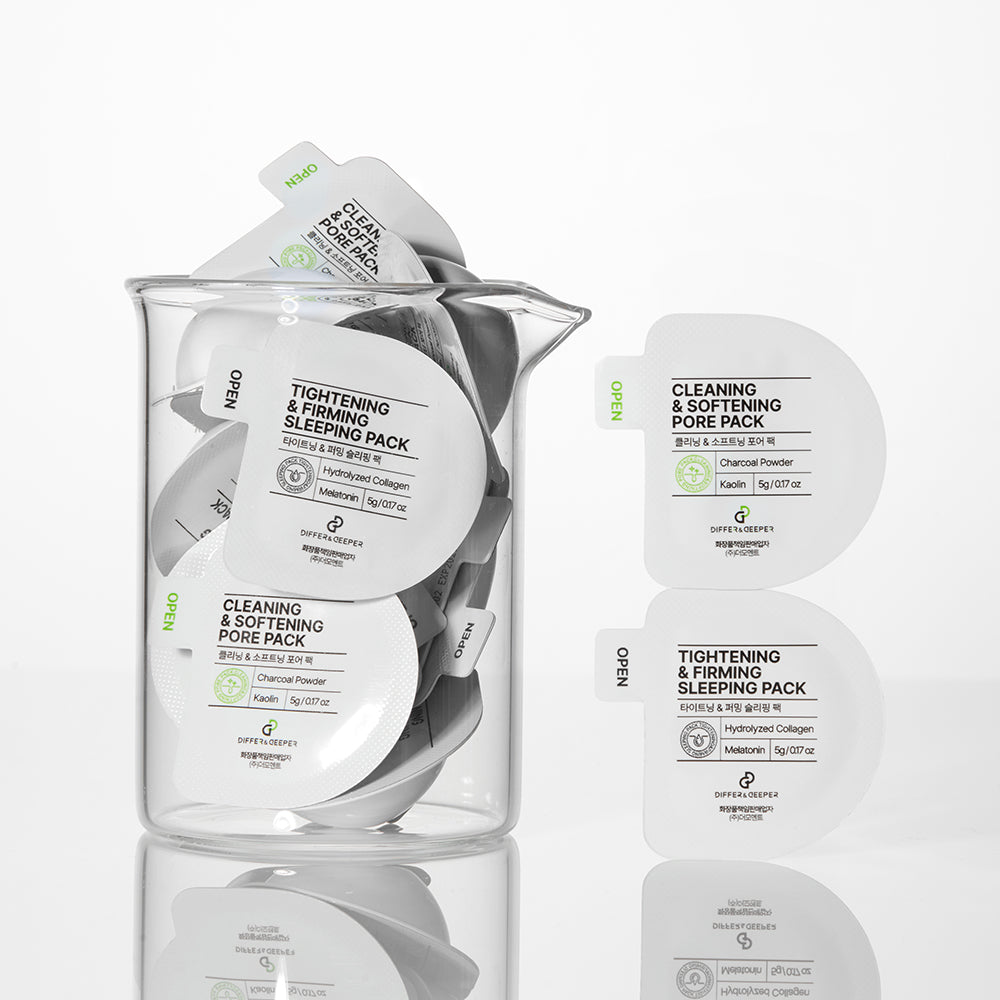 DIFFER&DEEPER Cleaning&Softening Pore Pack 5g x 7ea