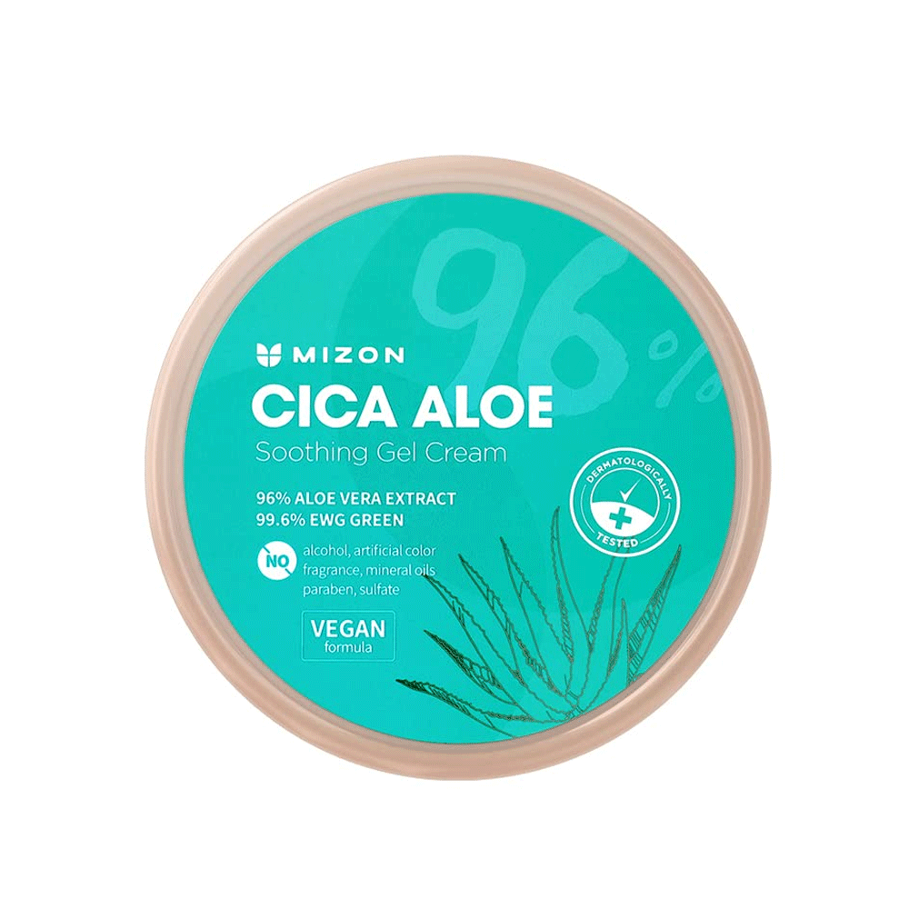 MIZON Cica Aloe 96% Soothing Gel Cream 300g - DODOSKIN
