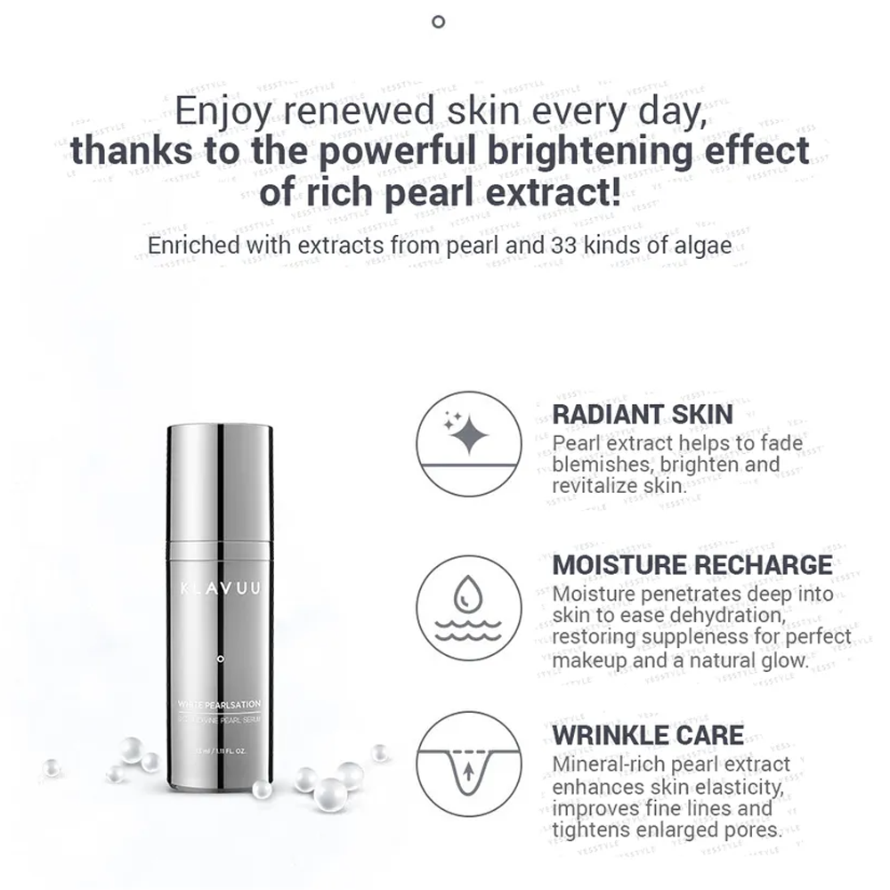KLAVUU White Pearlsation Facial Divine Pearl Serum 33ml - DODOSKIN