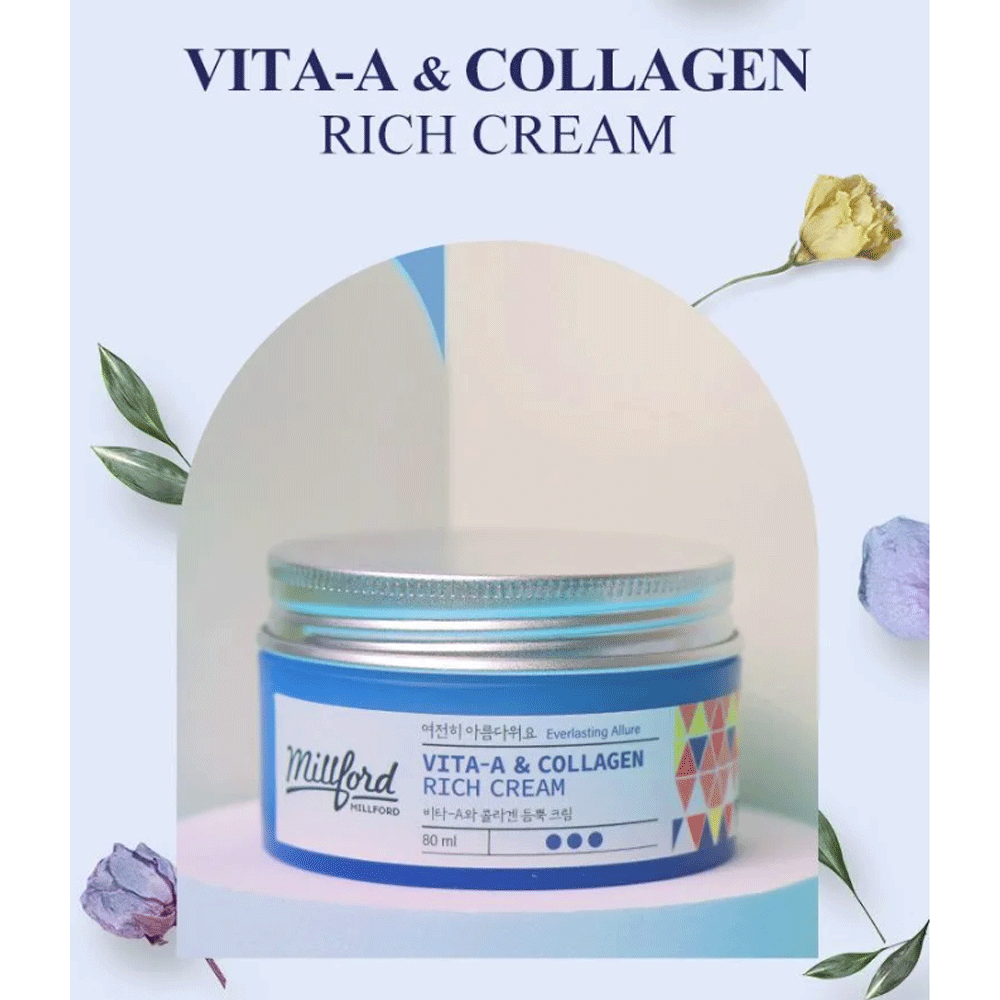 Millford Vita A & Collagen Rich Cream 80ml - DODOSKIN