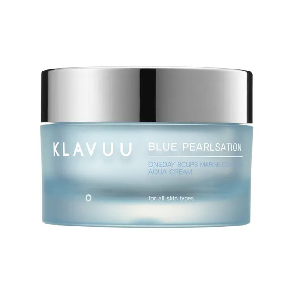 KLAVUU Blue Pearlsation One Day 8 Cups Marine Collagen Aqua Cream 50ml - DODOSKIN