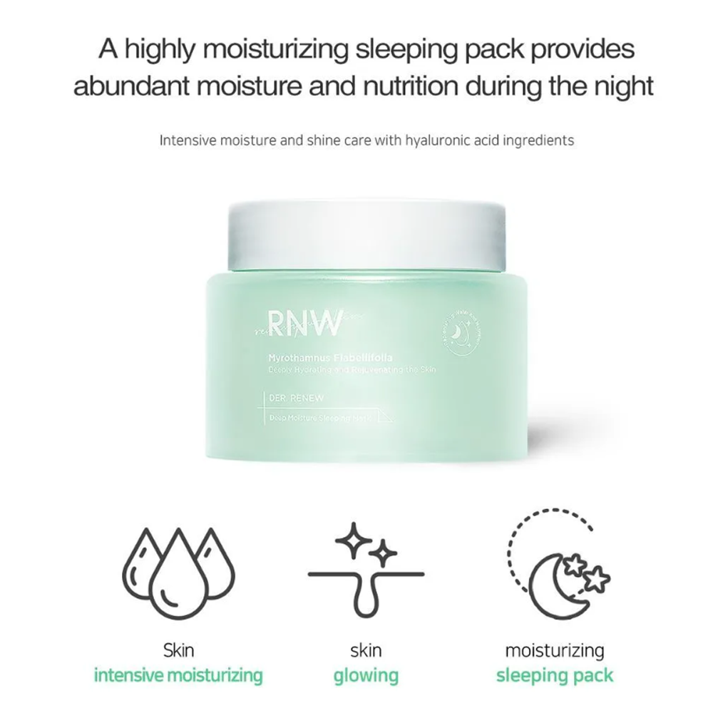 Buy Korean RNW DER. RENEW Deep Moisture Sleeping Mask 100ml Online