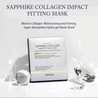 (NEWA) WellDerma Premium Sapphire Collagen Impact Fitting Mask 25g *4 pcs