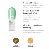 RNW DER. CLEAR Gentle Lip & Eye Makeup Remover 120ml - DODOSKIN