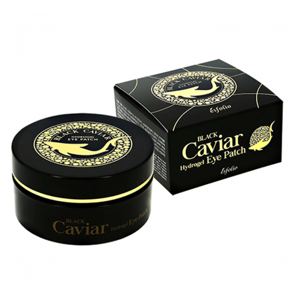 esfolio Black Caviar Hydrogel Eye Patch 60pcs - DODOSKIN