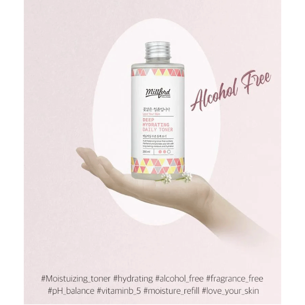 Millford Deep Hydrating Daily Toner 200ml - DODOSKIN