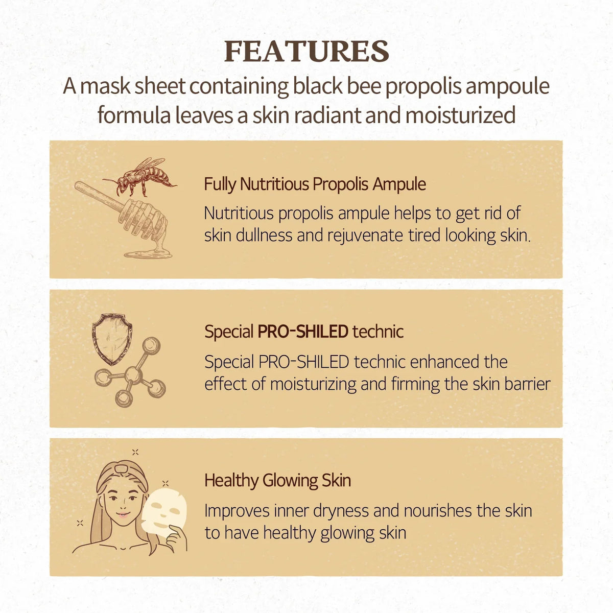 [Expiration imminen] SKINFOOD Royal Honey Propolis Mask 30ml