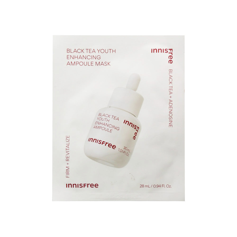 Innisfree Black Tea Youth Enhancing Ampoule Mask 28ml 5ea/10ea