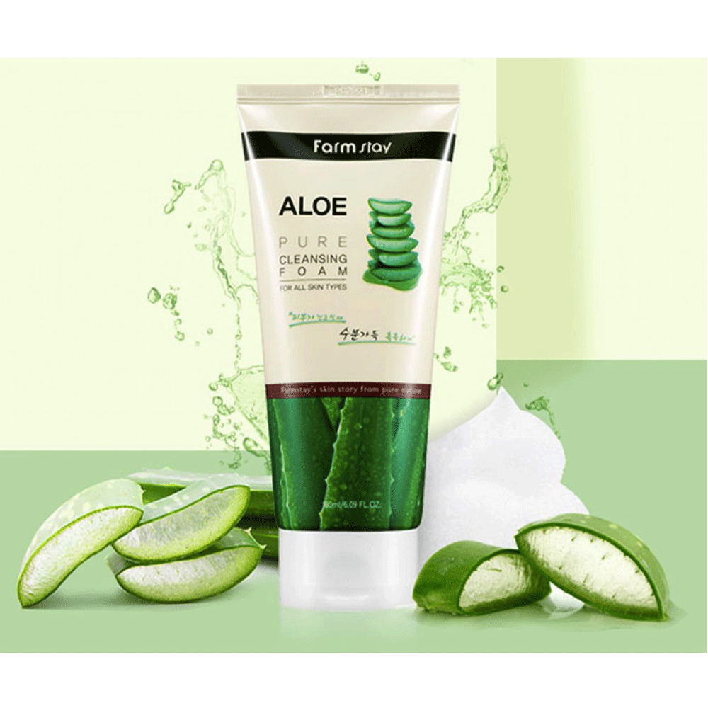 Farmstay Aloe Pure Cleansing Foam 180ml - DODOSKIN