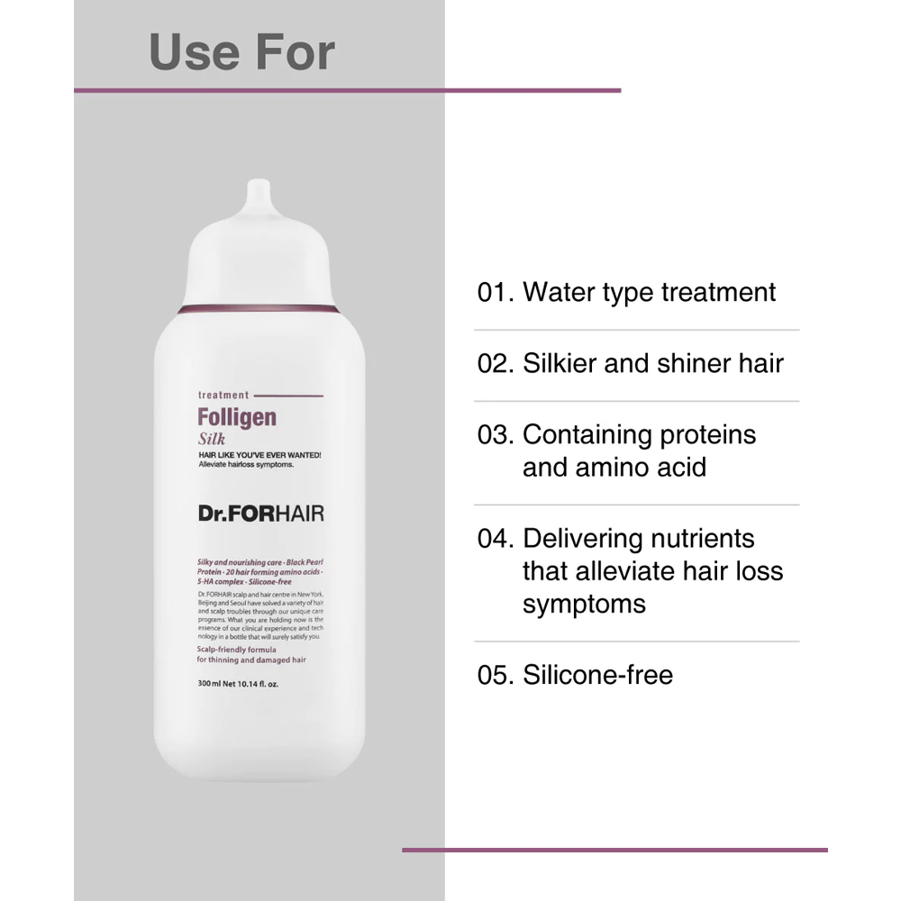 DR.FORHAIR Folligen Silk Treatment 300ml - DODOSKIN