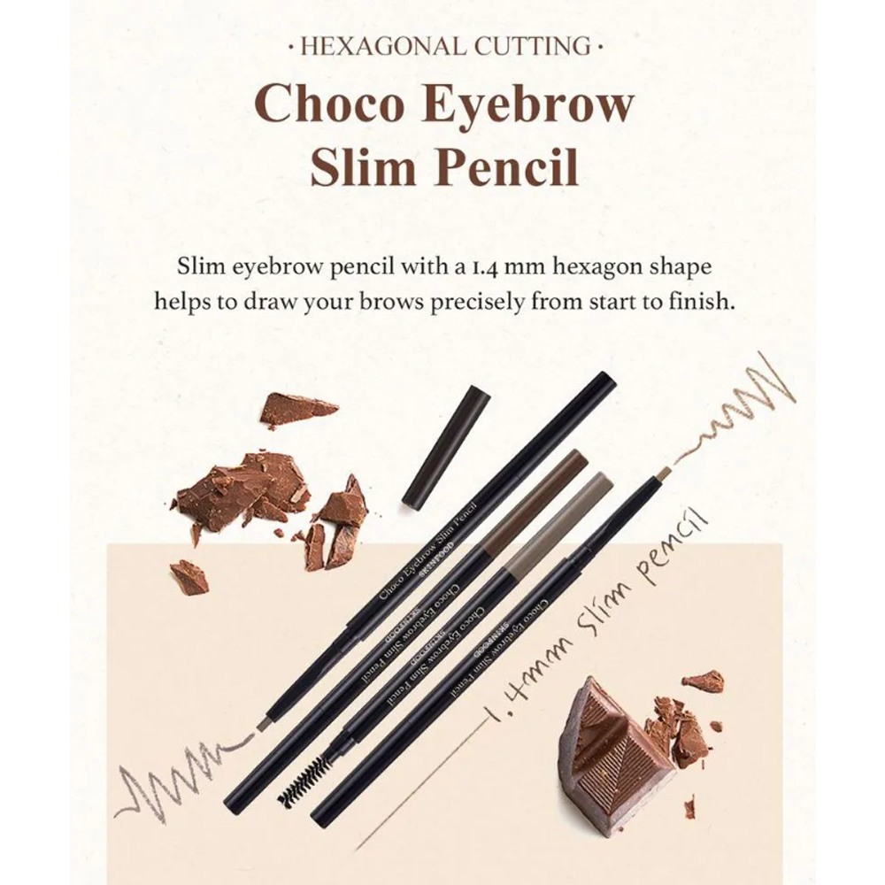 SKINFOOD Choco Eyebrow Slim Pencil 4g - 4 Colors - DODOSKIN